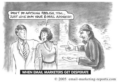 Email marketing cartoon