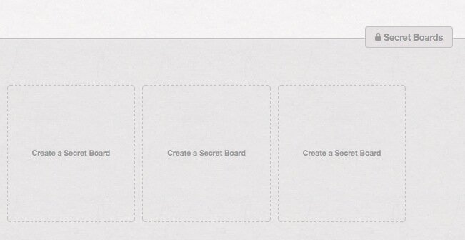 Create a Pinterest Secret board