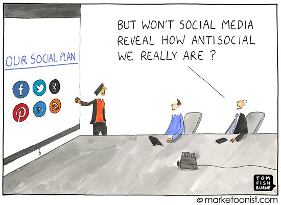 Social media marketing humor
